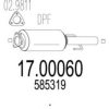 OPEL 585319 Soot/Particulate Filter, exhaust system